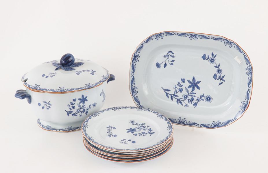 Matservisdelar 8st, "Ostindia", Rörstrand