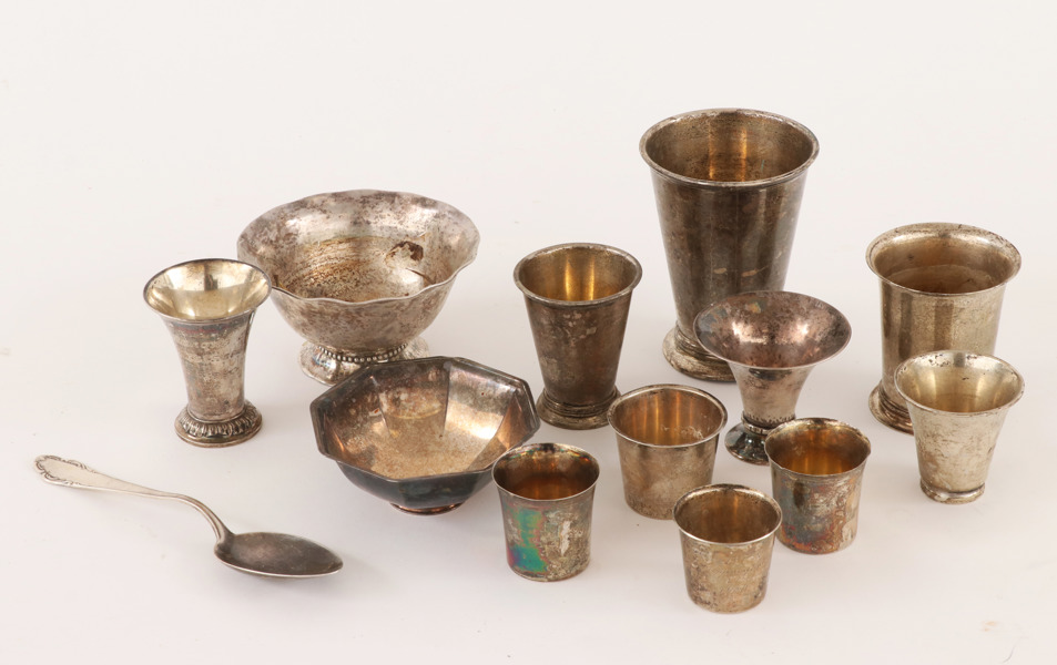 Parti silverföremål