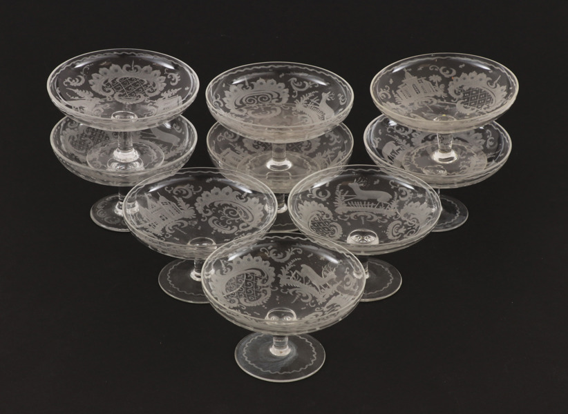 Dessertglas 9st, 1900-tal