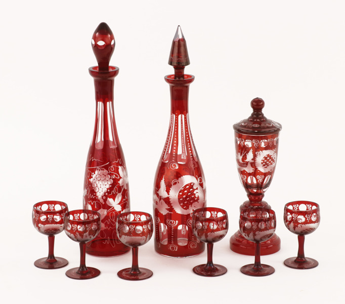 Böhmisk kristall 9 delar