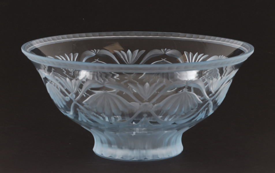 Skål, Edward Hald för Orrefors, daterad 1929