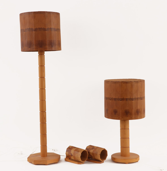 Belysning 4 delar, daterade bl.a. 1974