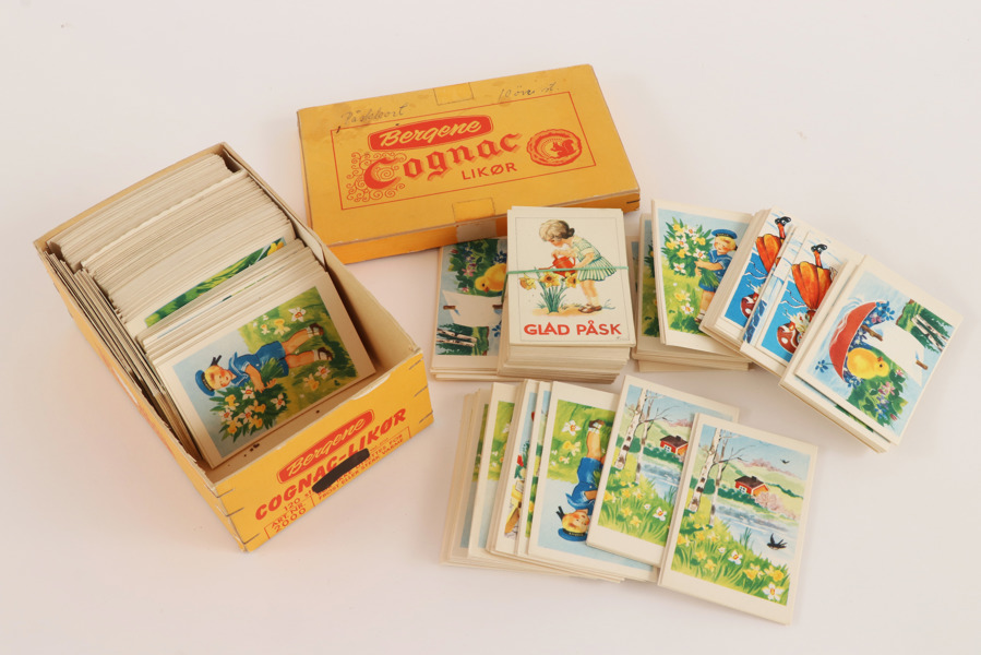 Parti äldre påskkort