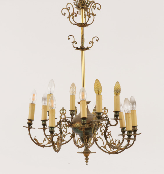 Ljuskrona, oskariansk, 1800-talets slut