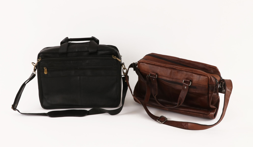 Väskor i skinn 2st, bl.a. Spikes and Sparrows