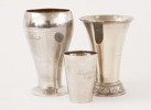 Bägare 3st, silver, 1900-tal