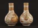 Vaser ett par, Satsuma, Japan, 18/1900-tal