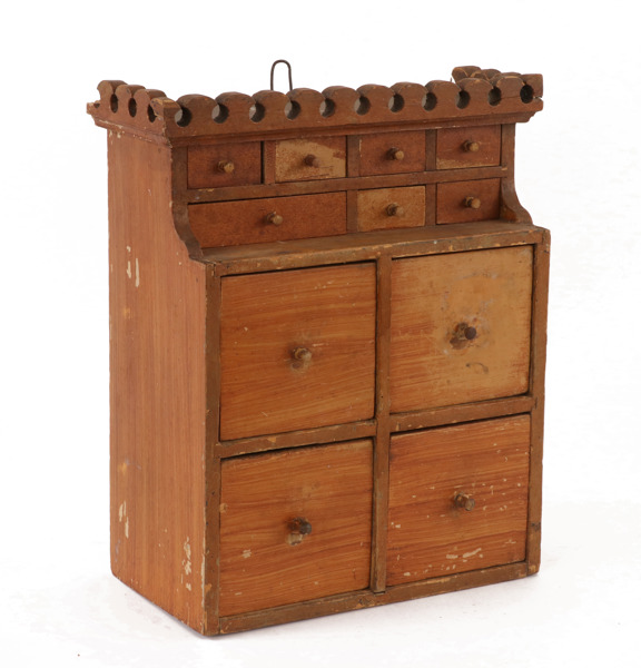 Lådfack, allmoge, 1800-tal