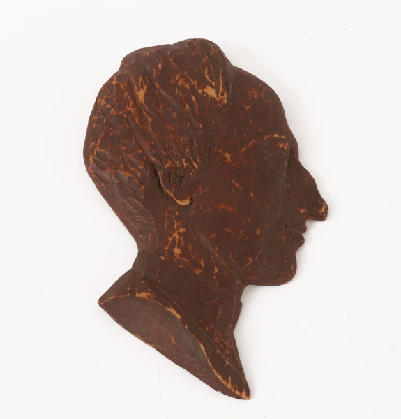 Väggrelief, föreställande Karl XII, troligen tidigt 1900-tal