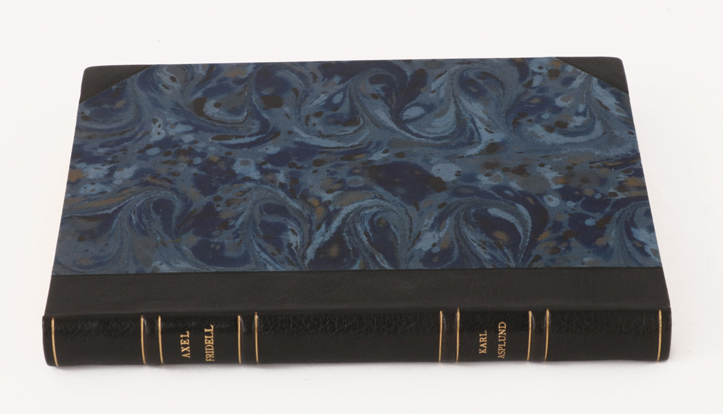 Bok, "Axel Fridell - ett konstnärsliv", tryckt 1937