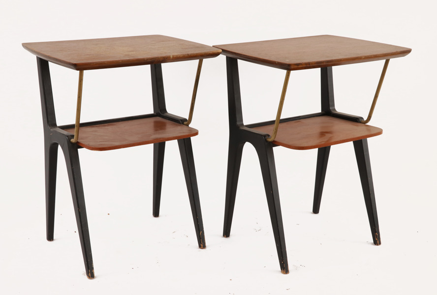 Nattduksbord ett par, 1950/60-tal