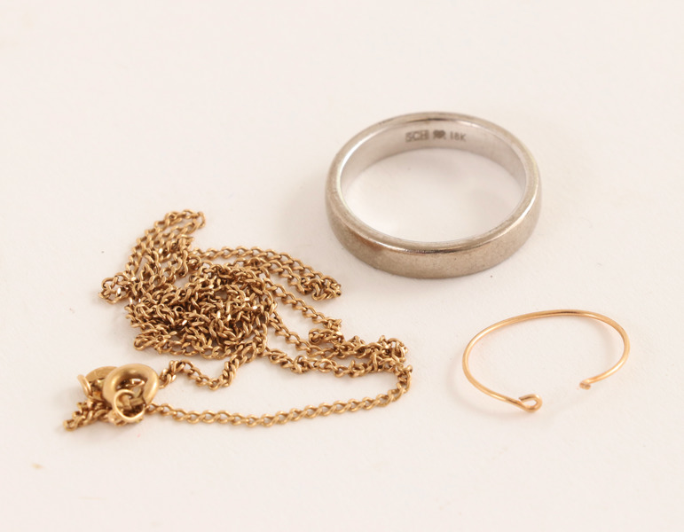 Smycken 3 delar, 18k