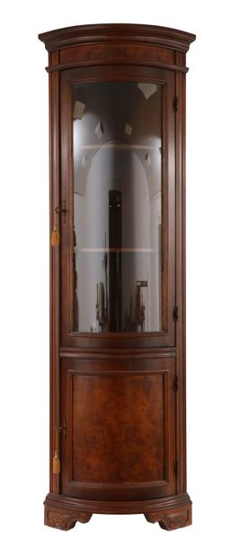 Vitrinskåp för hörn, 1900-talets andra hälft