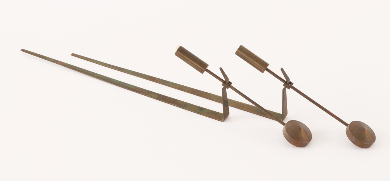 Väggljusstakar ett par, "Pendel", Pierre Forsell för Skultuna