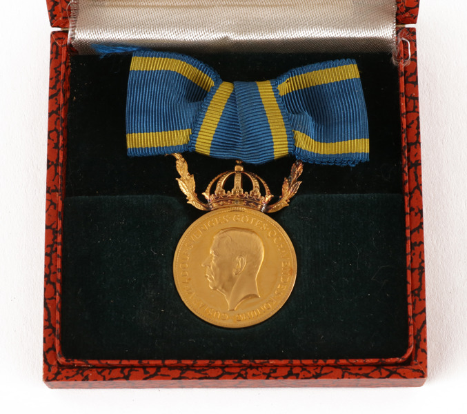 Medalj i 23k, "För nit och redlighet i rikets tjänst", Gustaf VI Adolf