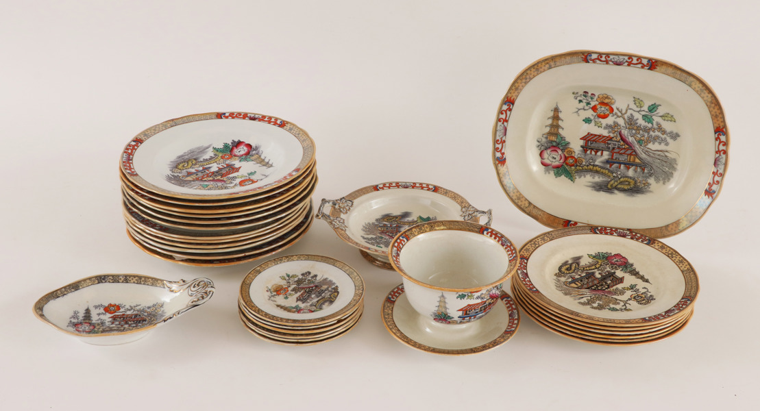 Matservisdelar, "Japan", Rörstrand, omkring år 1900