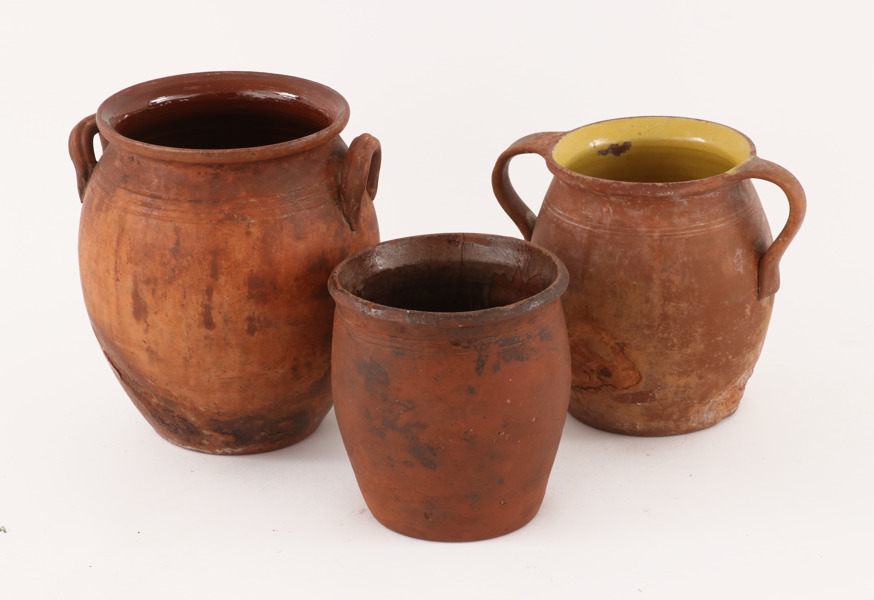 Syltkrukor 3st, 1800-tal