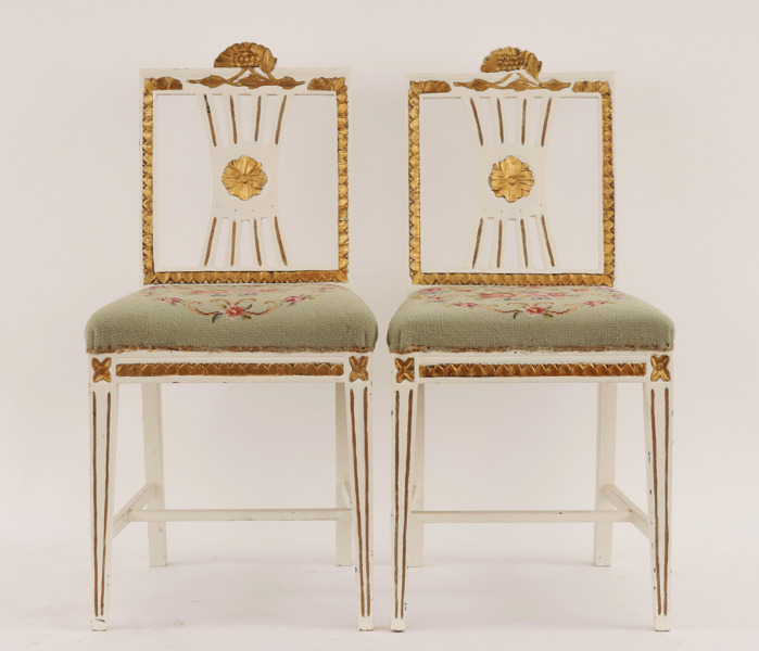 Stolar ett par, gustaviansk stil, 1800-tal