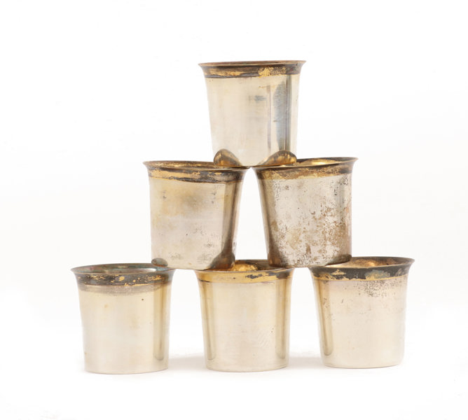 Supkoppar 6st, silver, MGAB