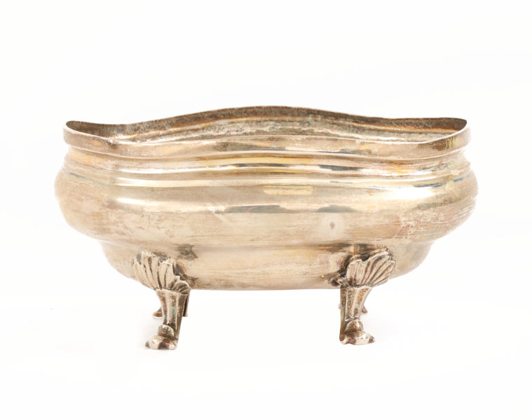 Strösockerskål, silver, rokoko, Augsburg, Tyskland, 1700-tal