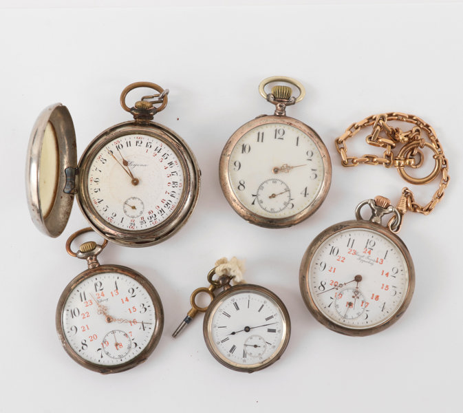 Fickur i silver 5st, bl.a. Viking