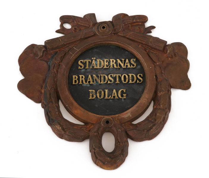 Skylt, "Städernas Brandstodsbolag", 1900-talets början