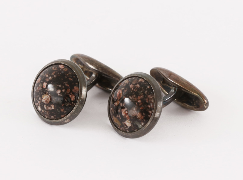 Manschettknappar ett par, silver, Sporrong, 1960