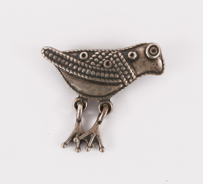 Brosch i sterlingsilver, "Bird of Hattulu", Kalevala, Finland