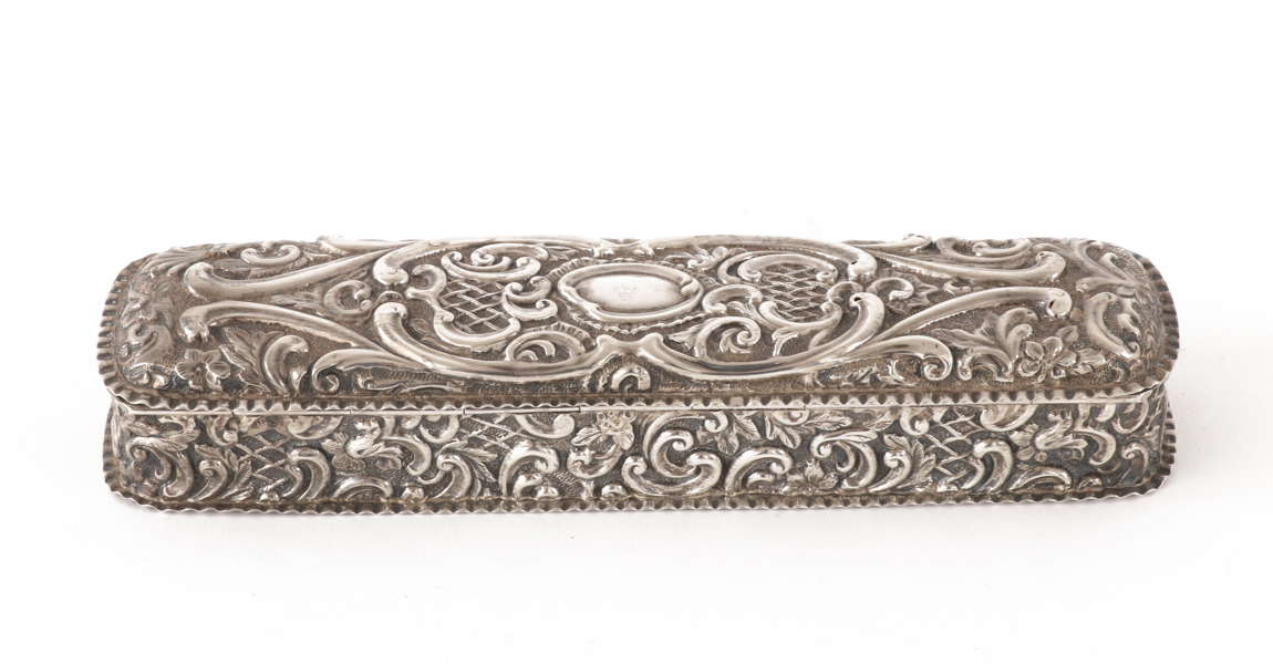 Skrin med lock, sterlingsilver, Birmingham, England