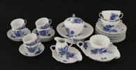 Servisdelar, "Blå blomster", Royal Copenhagen, Danmark