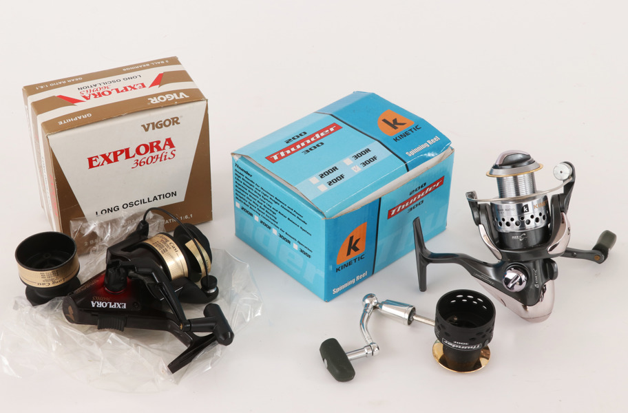 Fiskerullar 2st, Vigor Explora samt Kinetic Thunder