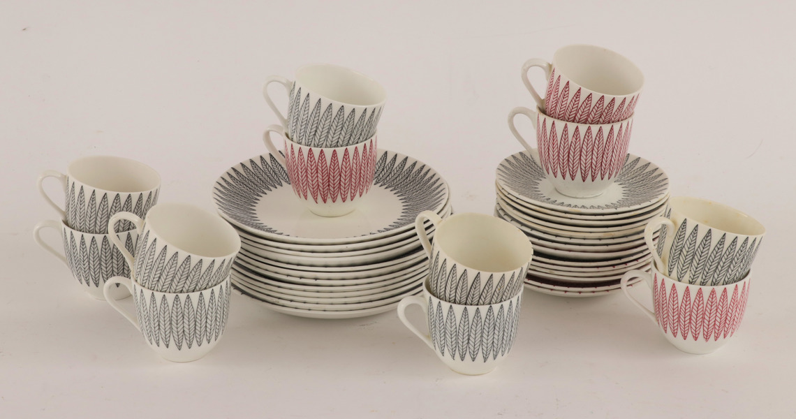 Kaffeservis, "Salix", Stig Lindberg för Gustavsberg