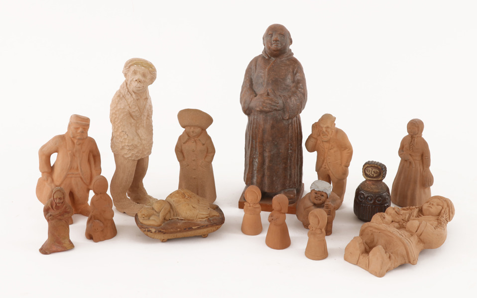 Skulpturer 15st, bl.a. Bergsten