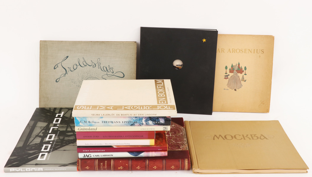 Parti konstböcker, m.m.