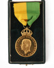 Guldmedalj, Kungliga Patriotiska Sällskapet, Gustaf VI Adolf, daterad 1955