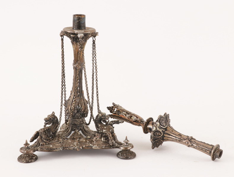 Fot till bordsuppsats, 1800-talets slut