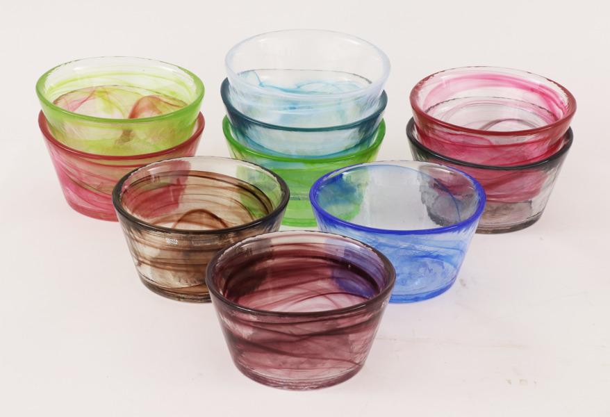 Frukostskålar 12st, "Mine", Ulrica Hydman Vallien för Kosta Boda