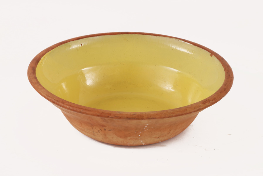 Skål i lergods, Gefle, 1800-tal