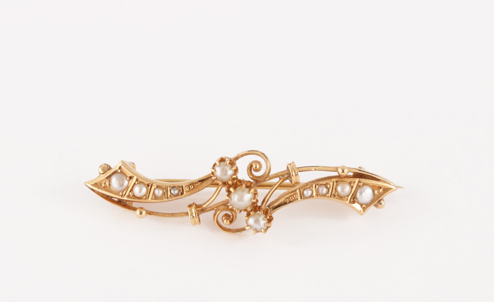Brosch i 18k, 1898