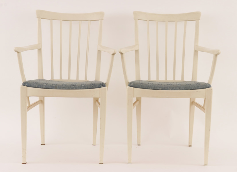 Karmstolar ett par, "Herrgården", Carl Malmsten för Bodafors, 1964