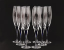 Champagneglas 8st, "Intermezzo", Erika Lagerbielke för Orrefors