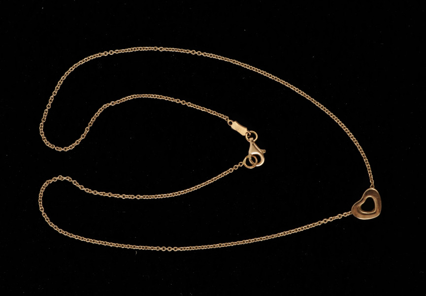 Halsband med hänge, 14k