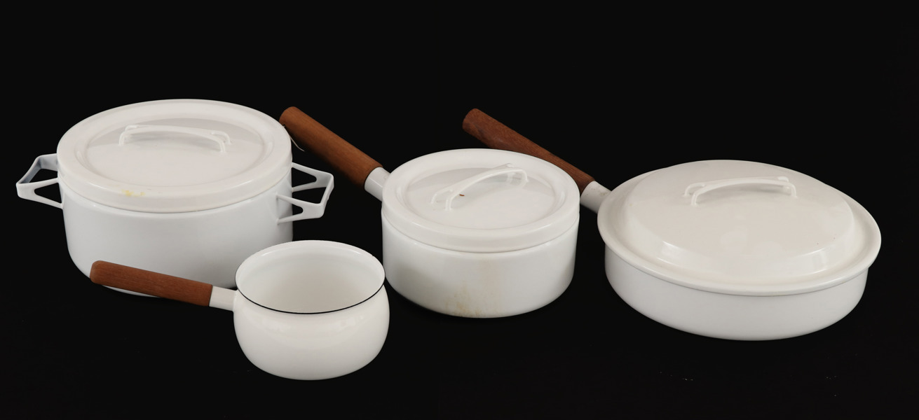 Emaljerad grytor 4st, Arabia, Finland