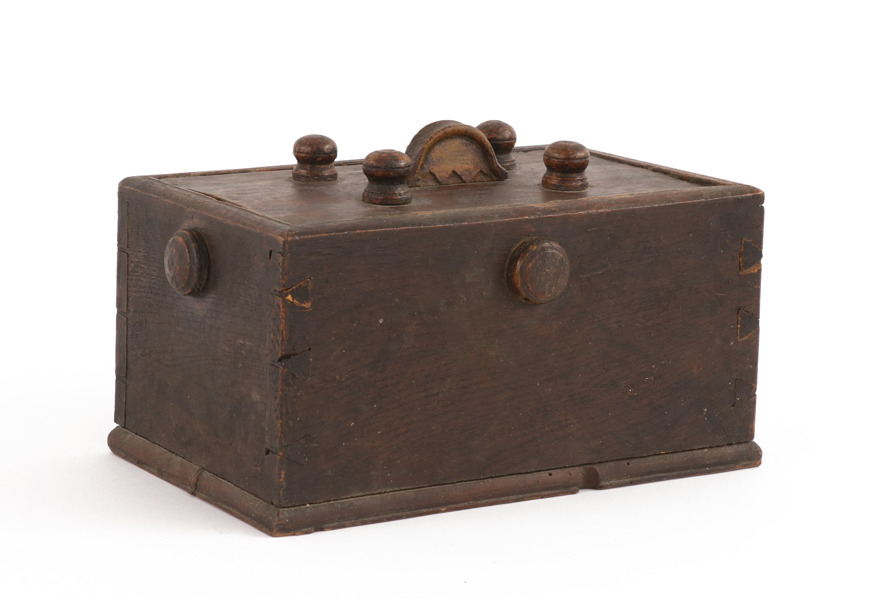 Skrin med pussellås, allmoge, 1800-tal