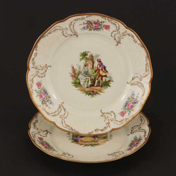 Mattallrikar 2st, "Sanssouci", Rosenthal
