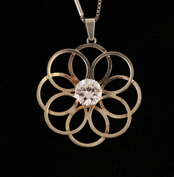 Halsband med hänge, sterlingsilver