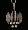 Halsband med hänge, silver