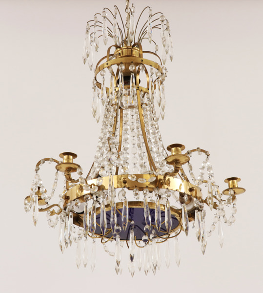 Ljuskrona, empirestil, 1900-talets andra hälft