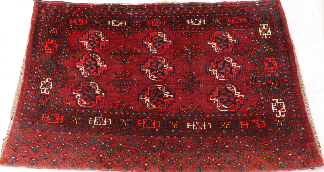 Handknuten väska, orientalisk