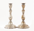 Ljusstakar ett par, silver, rokokostil, 1900-tal
